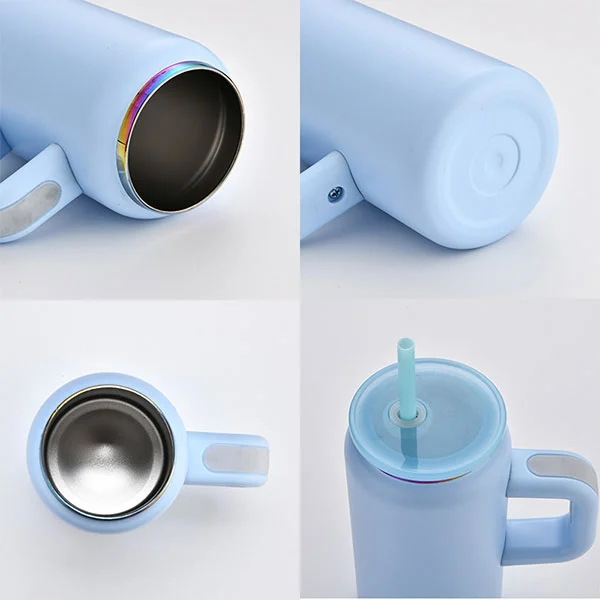 16oz Vacuum Stainless Steel Can Mugs With Removable Handles